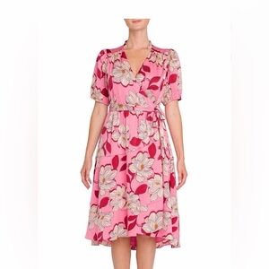 Draper James Pink Floral Midi Dress